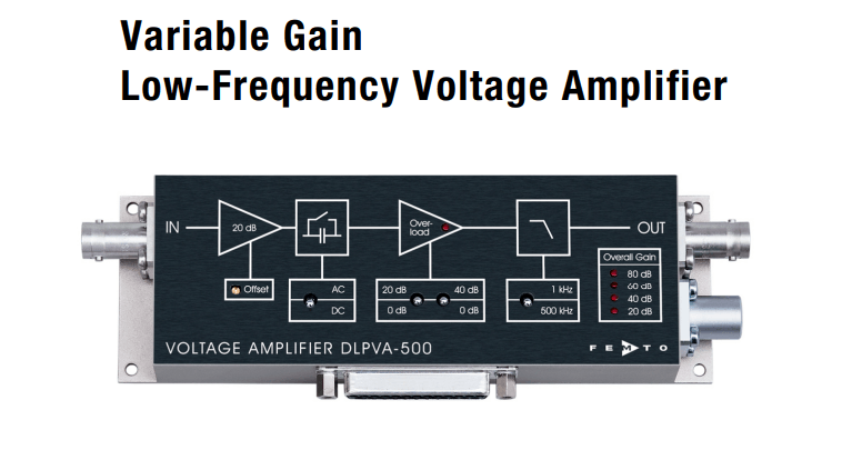 單端雙極性低頻電壓放大器DLPVA-500-B-S德國FEMTO